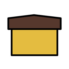 Box Cargo Pack Filled Outline Icon