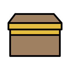 Box Cargo Pack Filled Outline Icon