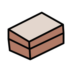 Box Food Stack Filled Outline Icon