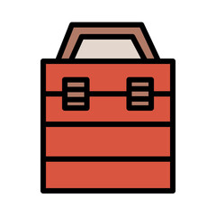 Box Gear Kit Filled Outline Icon