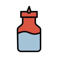 Bottles Care Pill Filled Outline Icon