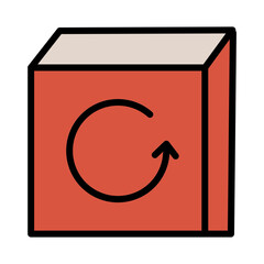 Box Cargo Pack Filled Outline Icon