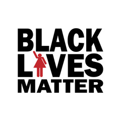 Fototapeta na wymiar Black Lives Matter Vector illustration. Suitable for greeting card, poster and banner.