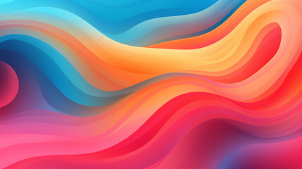 Colorful fluid background dynamic textured geometric element. Modern gradient light vector illustration, Generate AI.