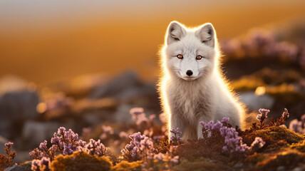 Portrait of a young Arctic Fox
