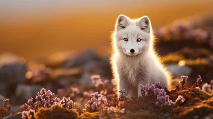 Foto op Canvas Portrait of a young Arctic Fox © Samvel