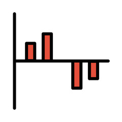 Chart Diagram Histogram Filled Outline Icon