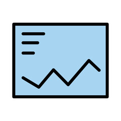 Chart Stats Graph Filled Outline Icon