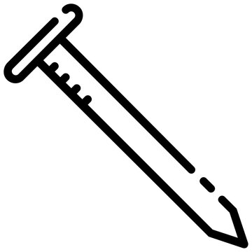 recommend clip art: nail outline vector icon