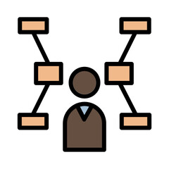 Diagram Finance Marketing Filled Outline Icon