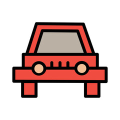 Car Transport Auto Filled Outline Icon
