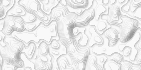 Topographic map. Geographic mountain relief. The stylized height of the topographic map contour. Abstract lines background paper texture Imitation of geographical map shades topography. - obrazy, fototapety, plakaty