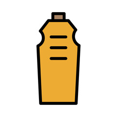Bike Bottle Sport Filled Outline Icon
