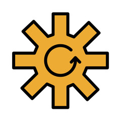 Arrow Cycle Cycling Filled Outline Icon