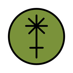 Asteroid Astro Juno Filled Outline Icon