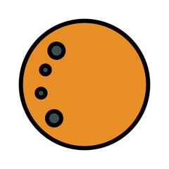 Astro Moon Stars Filled Outline Icon