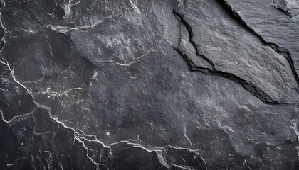 Light grey black slate stone background or texture