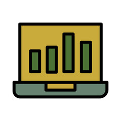 Chart Computer Election Filled Outline Icon