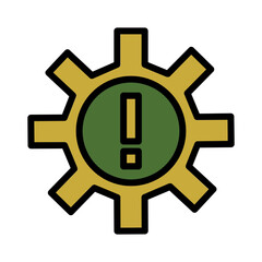 Obraz premium Auto Car Service Filled Outline Icon