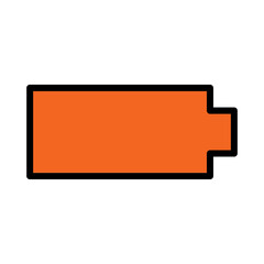 Battery Bolt Cell Filled Outline Icon