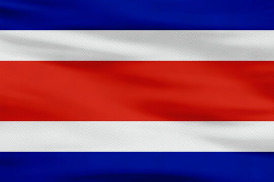 Costa Rica Flag - Blue, White, Red Horizontal Stripes