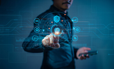 The finger scanning allows access to security and identification of big Data information and Cloud Computers, Security of future technology and Cybernetics on the Internet.