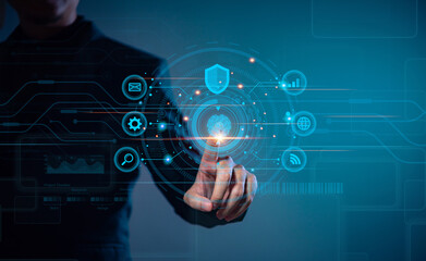 The finger scanning allows access to security and identification of big Data information and Cloud Computers, Security of future technology and Cybernetics on the Internet.