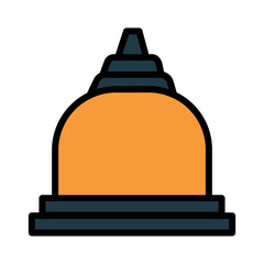 Arch Asia Temple Filled Outline Icon