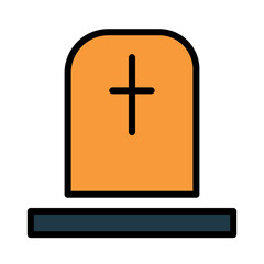 Building Church Temple Filled Outline Icon