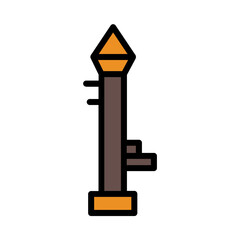 Arm War Gun Filled Outline Icon
