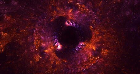 3D manual rendering abstract fantasy light fractal background