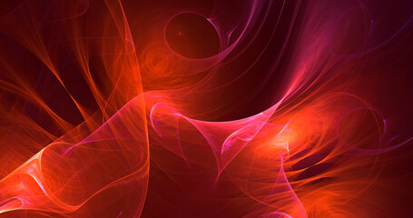 3D manual rendering abstract fantasy light fractal background