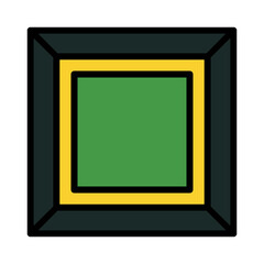 Gem Jewel Shapes Filled Outline Icon