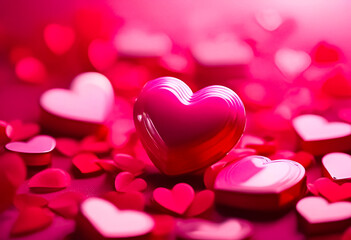 Obraz premium AI Generative illustration of a Valentines Day concept design