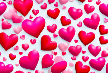 AI Generative illustration of a Valentines Day concept design