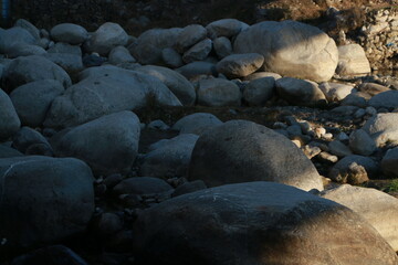 Pakistan: Mansehra Beautiful view of natural rocks and bridge in Saran river.