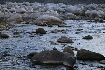 Pakistan: Mansehra Beautiful view of natural rocks and bridge in Saran river.