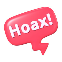 Hoax 3D Illustration Icon