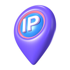 IP Address 3D Illustration Icon