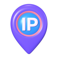 IP Address 3D Illustration Icon