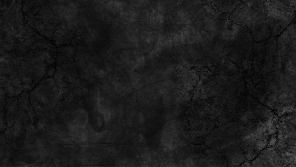 Abstract dark black rough material old overlay grunge wall vintage texture dark gray charcoal blackboard. dark black backdrop dark color cement floor or concrete texture.