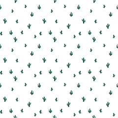cute cactus seamless pattern © Yasin