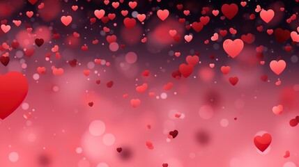 Valentine's Day background, love and gifts to celebrate the holiday cartoon design illustrations,AI generated.