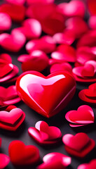 Fototapeta premium AI Generative illustration of a Valentines Day concept design