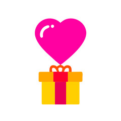 valentine gift icon