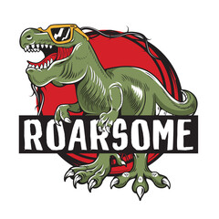 awesome happy dinosaur design