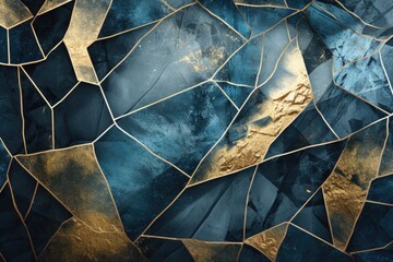 Abstract Luxury background,gold Gitter, blue marble texture Background