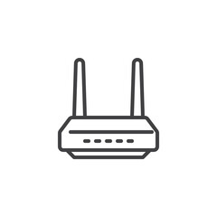 Obraz premium Wifi Router line icon