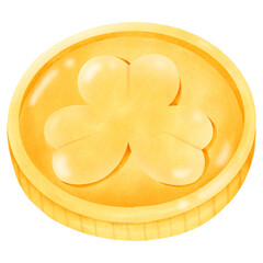 St.patrick's day golden coin