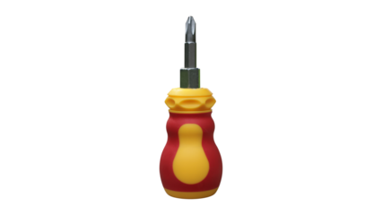 Stubby Screwdriver isolated on transparent background